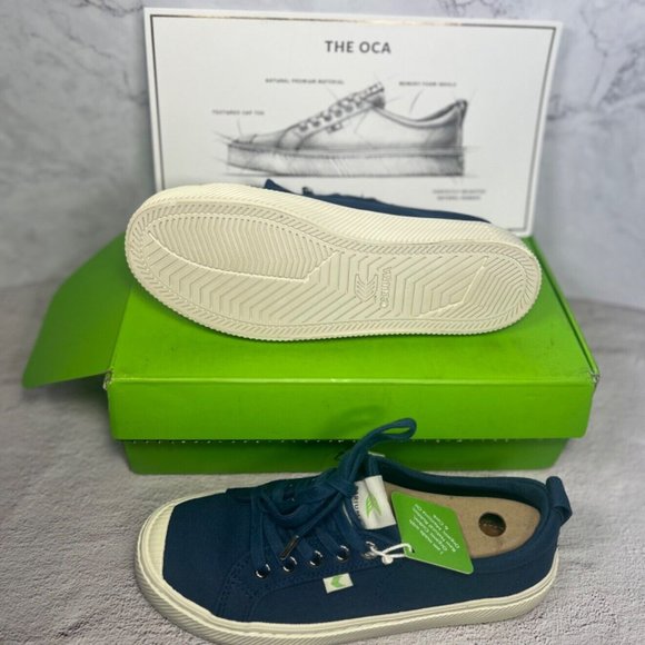 Cariuma OCA Low Blue Canvas Unisex Size 8.5 Women/7 Men NWT - Picture 6 of 6